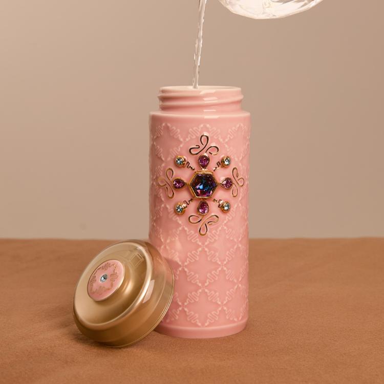 【乾唐軒活瓷】吉星福來運轉隨身杯 - 雙層 4色任選 附精美禮盒