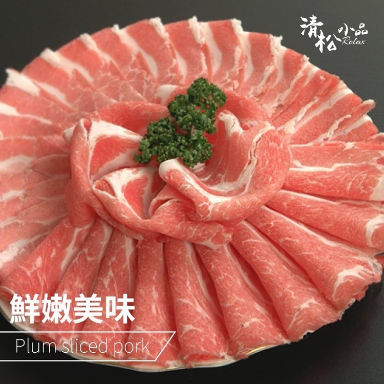 台灣元氣梅花豬肉片1000g
