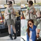 貝提↗OKOKBA 棉褶皺圍巾 共13色哦^