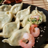 波霸爆漿鮮蝦韭菜手作餃