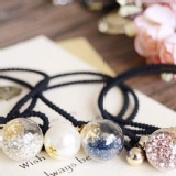 日 韓 人氣髮圈 玻璃球大力丸 團購價$39/1條