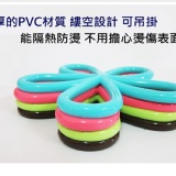 {不卡油 不發臭}馬卡龍優雅花朵隔熱墊~4色可選