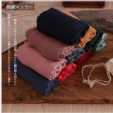 [大合購] 純色棉麻多用途絲巾 ❖ 柔軟親膚，只要89元！