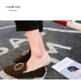 【嘻‧春】女孩必備─蕾絲淺口隱形全防滑膠條防脫船襪-五色可選