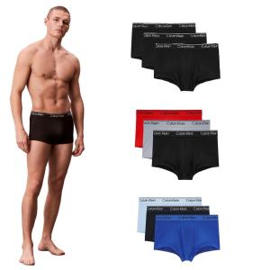 【CALVIN KLEIN】柔軟 微細纖維 低腰 三件組 男內褲 四角褲