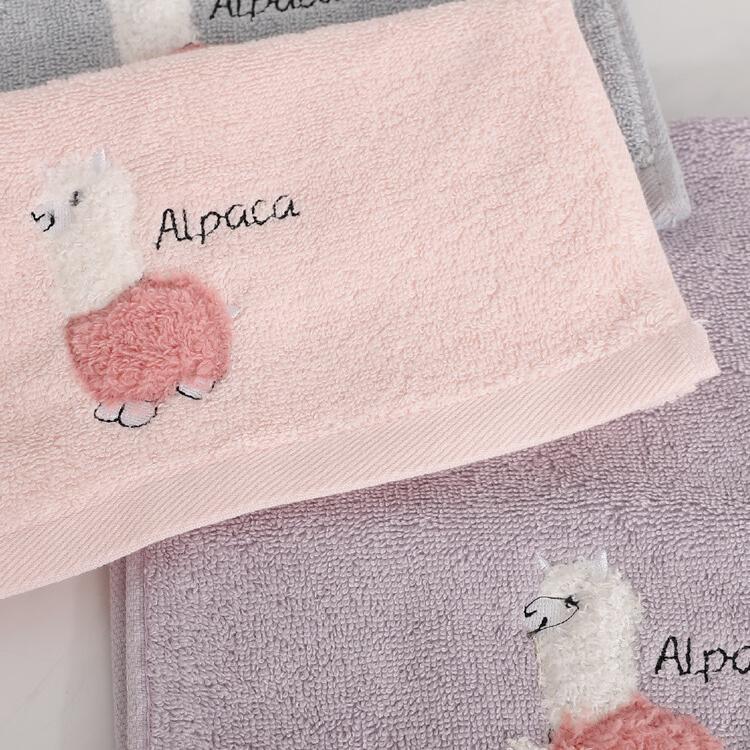 【HKIL-巾專家】可愛羊駝純棉兒童毛巾