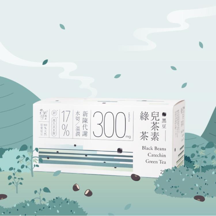 【發現茶】30秒冷泡黑豆兒茶素綠茶22入