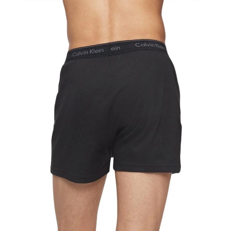 【CALVIN KLEIN】3件組 純棉 四角內褲 前開式鈕扣 內褲 男內褲