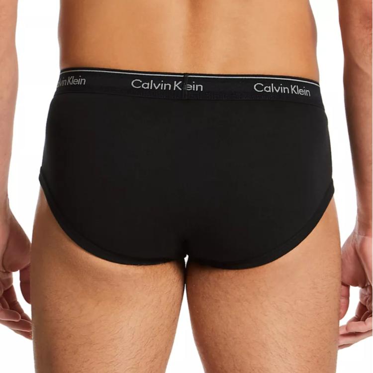 【Calvin Klein】CK 男士經典款 純棉三角內褲 3件組(黑色 舒適 透氣)