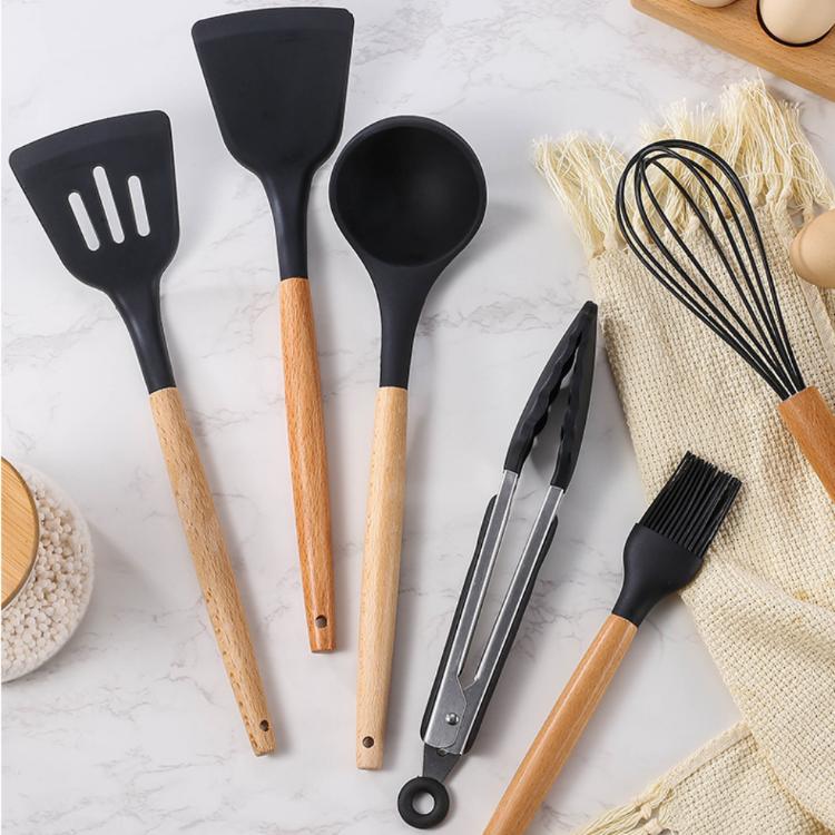 【好物州週上🦊】北歐風矽膠不沾鍋廚具組 【11件帶桶】