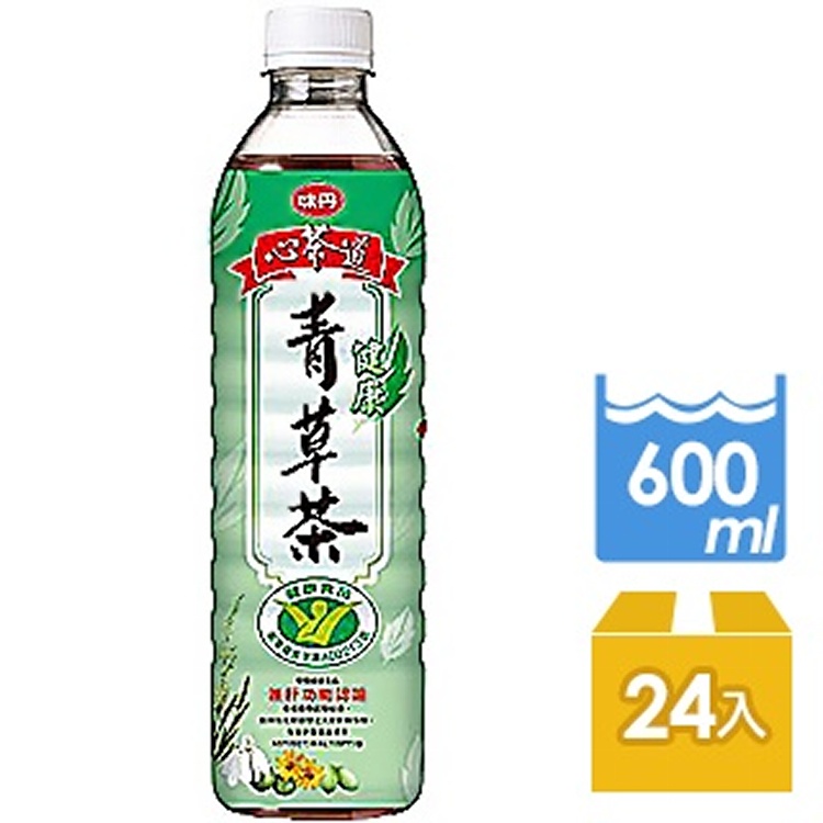 味丹 心茶道 健康 青草茶 600ml (24入)/箱