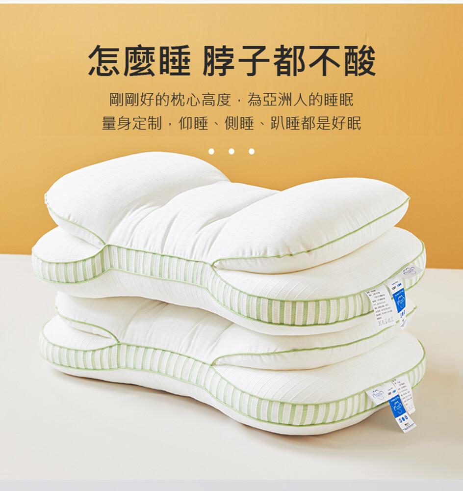 怎麼睡 脖子都不酸，剛剛好的枕心高度,為亞洲人的睡眠，量身定制,仰睡、側睡、趴睡都是好眠。