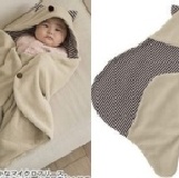 【艾佳】小魔怪 嬰兒 多功能抱毯 包巾 推車睡袋
