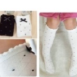 【艾佳】最新爆款/韓國popkid中筒兒童襪子/蝴蝶結公主襪/百搭純棉高筒襪14-19公分適 特價：$40