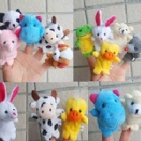 【艾佳】（指偶）親子必備 雙層帶腳動物手指偶 10入 特價：$100