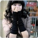 韓國熱賣女生超長款針織無指手套護腕 (F0097)