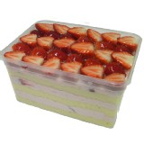 草莓盒子蛋糕 (奶素可)