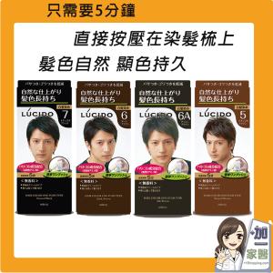 【LUCIDO倫士度】按壓式染髮霜 白髮染 男性染髮劑 只要五分鐘 無香料