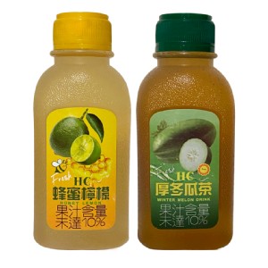 免運!HC蜂蜜檸檬/厚冬瓜茶任選一箱 350ml/瓶，24瓶/箱 (3箱，每箱557元)
