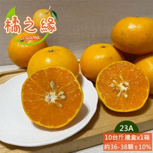 【橘之緣】台中東勢23A茂谷柑10斤禮盒(約36~38顆/箱)