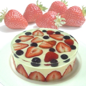 草莓手作乳酪 5吋(蛋奶素可)