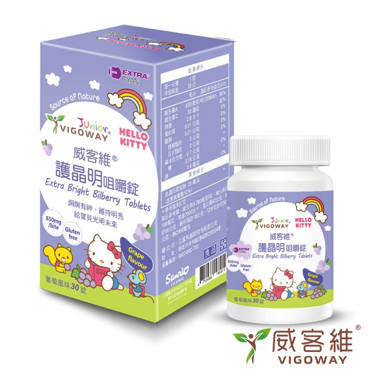 【VIGOWAY威客維】護晶明咀嚼錠