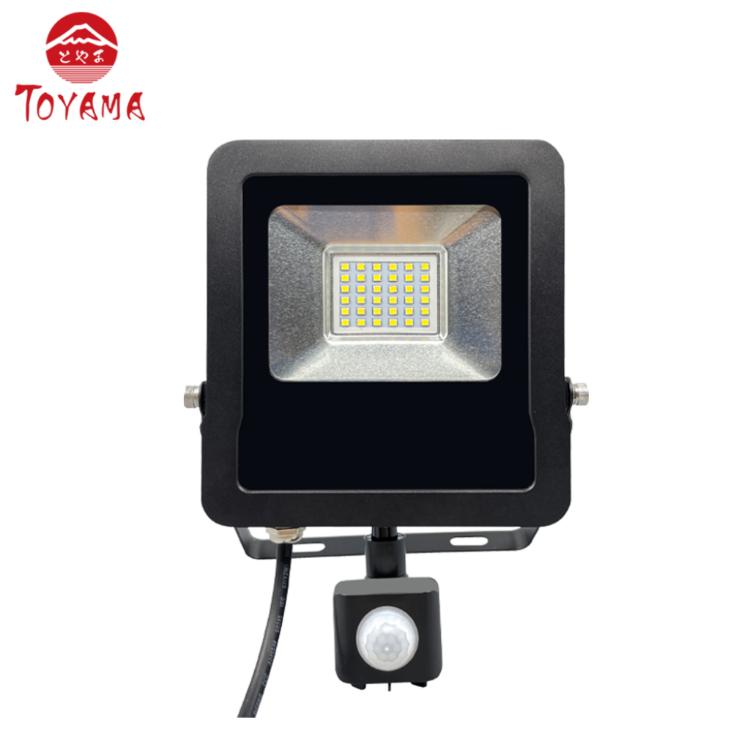 【TOYAMA特亞馬】30W黑鑽戶外防水LED紅外線感應投射燈