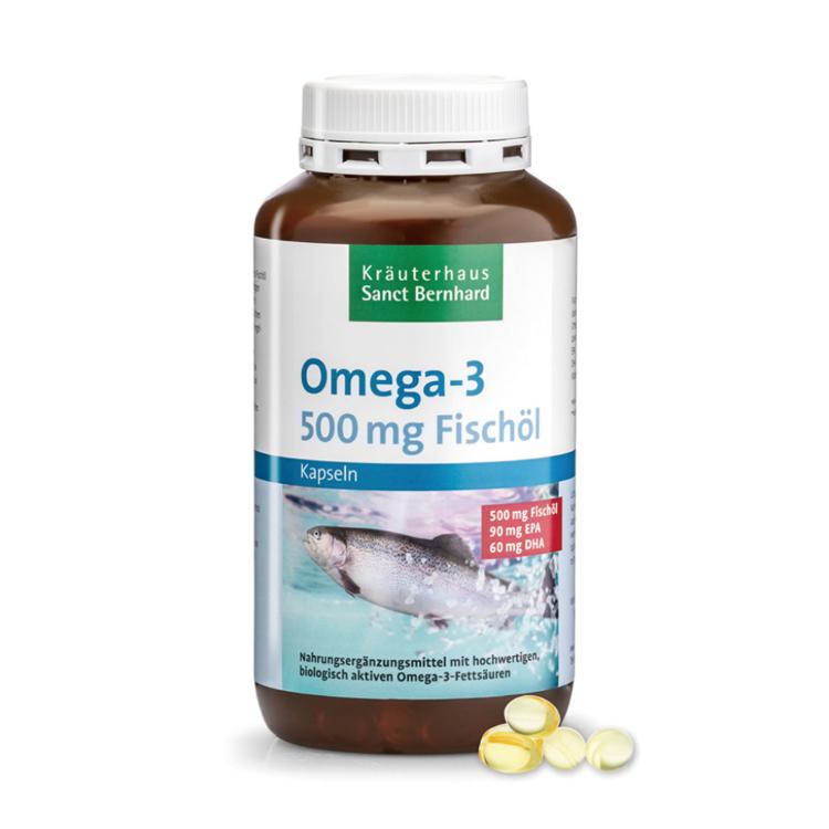 【聖伯納德 Sanct Bernhard】Omega-3魚油膠囊 500mg