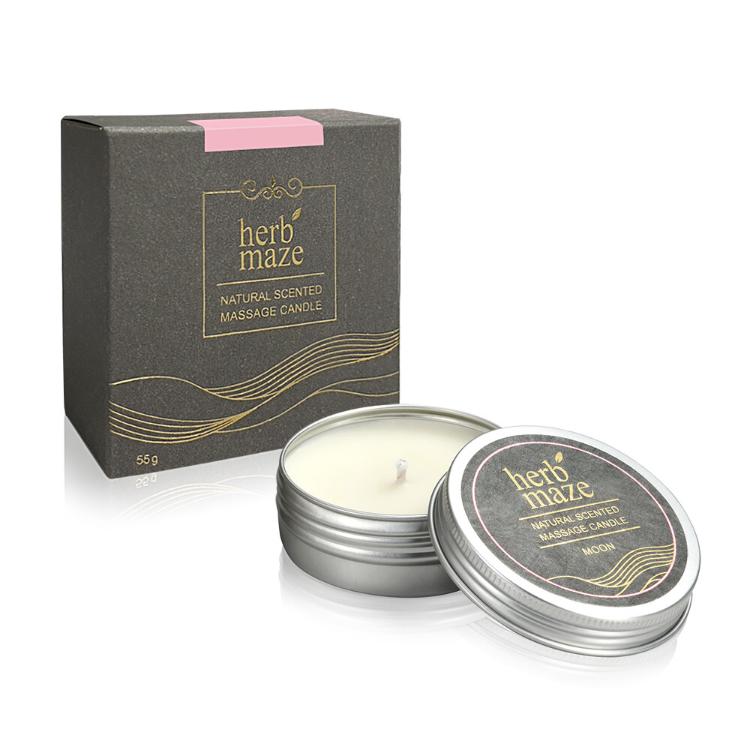 【herbmaze 草繹】天然香氛精油按摩蠟燭55g-二款任選