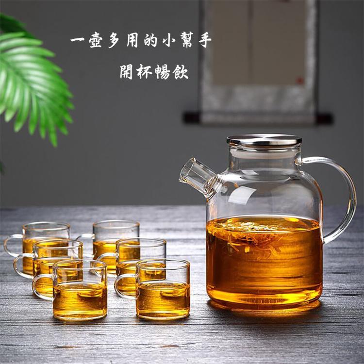 【CityStar】透黑冷水壺耐熱高溫玻璃泡茶壺1800ml