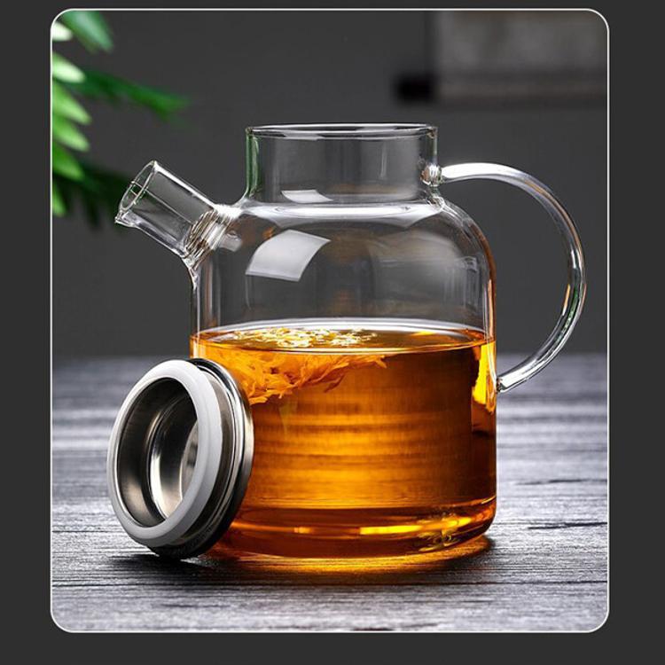 【CityStar】透黑冷水壺耐熱高溫玻璃泡茶壺1800ml