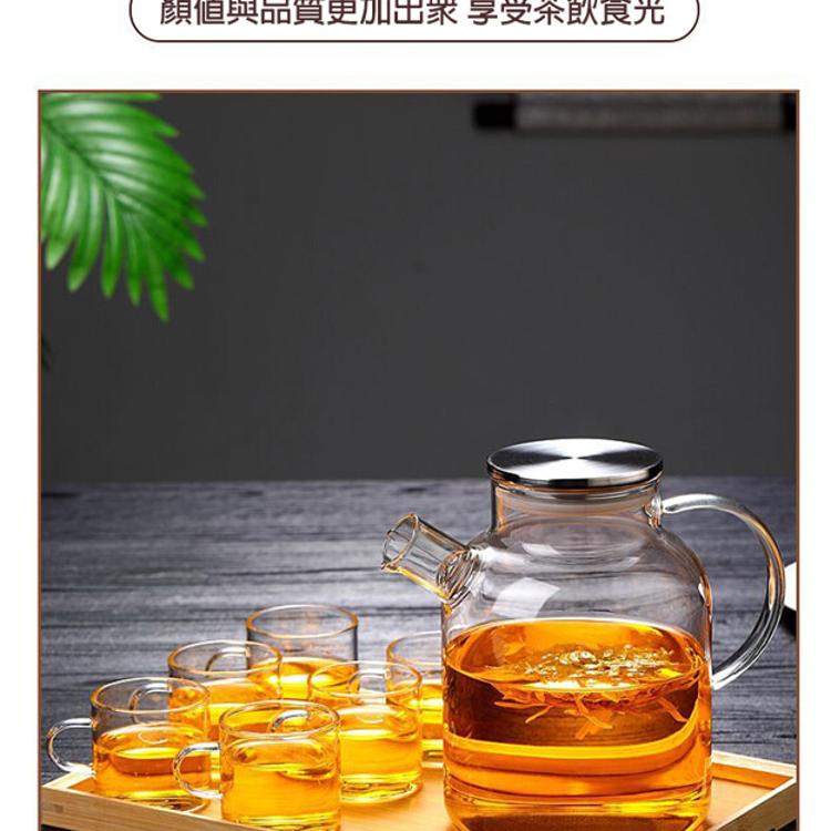 【CityStar】透黑冷水壺耐熱高溫玻璃泡茶壺1800ml