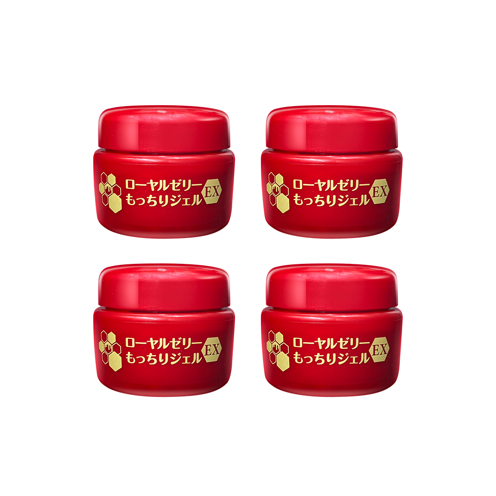 ローヤルゼリー，ローヤルゼリー EX，もっちりジェル，もっちりジェル，ローヤルゼリー，ローヤルゼリー EX，もっちりジェル，もっちりジェル。