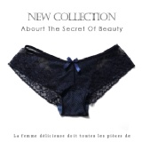 【9515】歐美外貿原單性感雕花蕾絲低腰無痕三角內褲★特價現貨 特價：$250