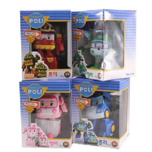 Q版變形超可愛ROBOCAR POLI機器人 變形戰隊 變形機器人 