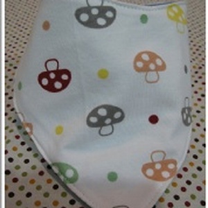 可愛小磨菇 三角巾