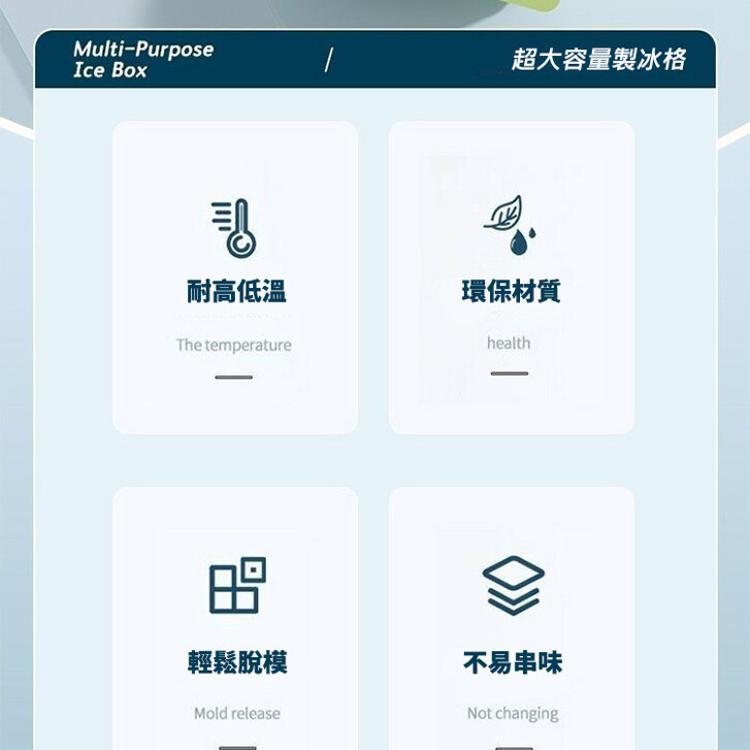 【CityStar】食品級矽膠8格大冰塊附蓋模具盒