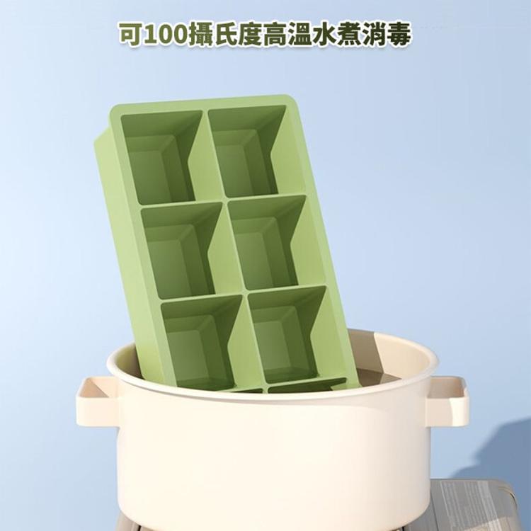 【CityStar】食品級矽膠8格大冰塊附蓋模具盒