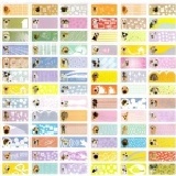 彩色授權卡通姓名貼2.2*0.9公分(大頭狗)