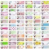 彩色授權卡通姓名貼2.2*0.9公分(吉妮兔)