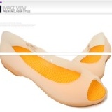 CROCS卡麗輕便鞋-芒果色