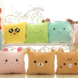 三合一卡通暖手枕+抱枕+毯子@可超取付