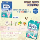 日本LION 休足時間腳底專用清涼顆粒按摩貼布/舒緩足部貼布