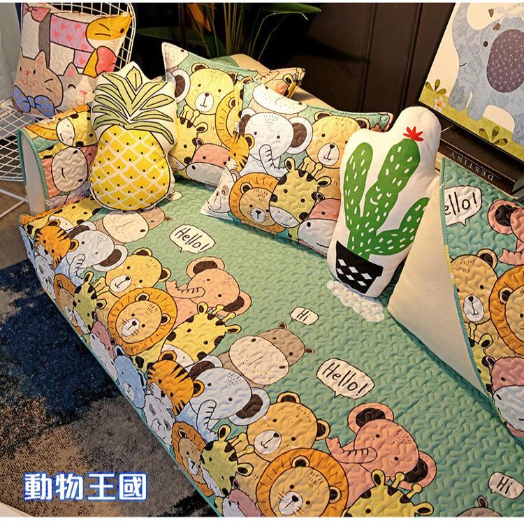 【DaoDi】純棉透氣防滑沙發墊-3人坐墊(沙發套 防滑沙發墊 沙發坐墊 沙發巾)