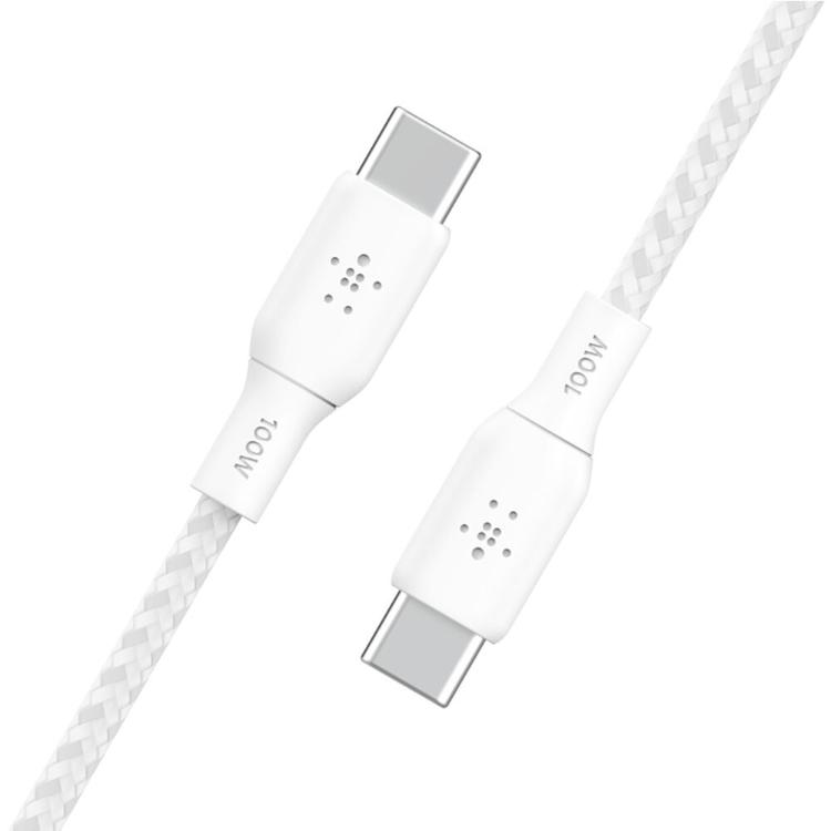 Belkin USB-C 2.0 100W傳輸線USB-C轉USB-C(3M) USB編織線