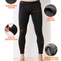 瑪榭男內搭褲-保暖內刷毛九分褲