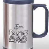 v-500雙層不鏽鋼隔熱杯大豆豆500cc-藍 溫美牌~ 特價：$150