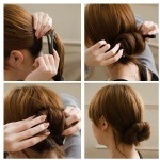 日本時尚盤髮帶 盤髮器30秒變出丸子頭包頭 ~同樣都可以變包子頭 價格只要海綿寶寶1/4不到喔~