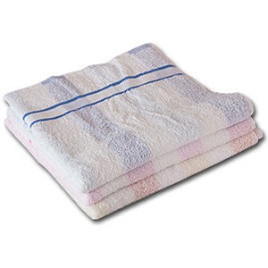 直條粉彩浴巾