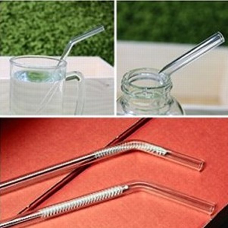 圓口 6&8mm 彎 玻璃吸管
